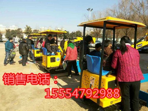 益智动脑儿童游乐设备挖掘机电动挖掘机火爆上市