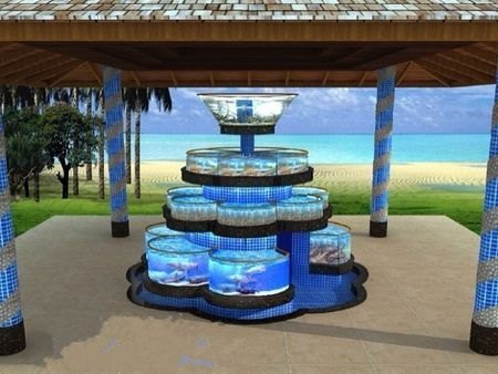 【鱼缸定做】浙江酒店鱼缸厂家 浙江酒店鱼缸报价 