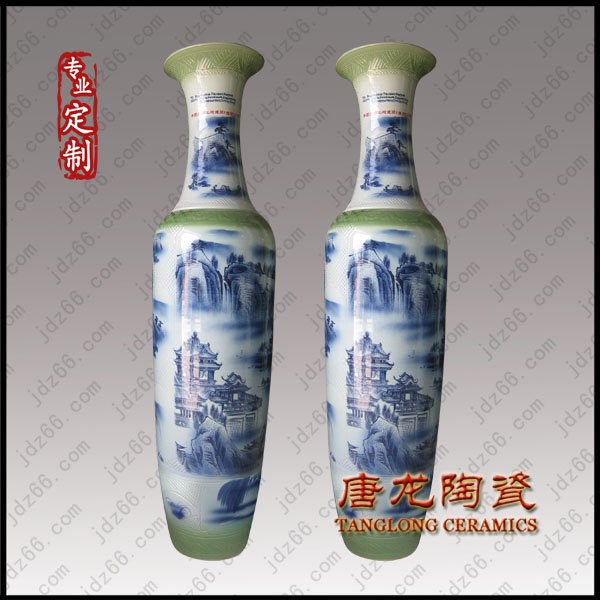 景德镇一米六陶瓷大花瓶零售批发要多少钱