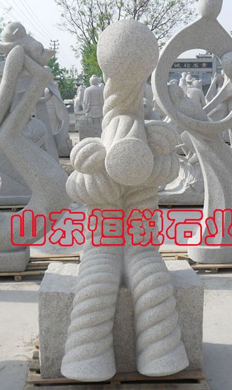 花岗岩绳结艺术雕塑