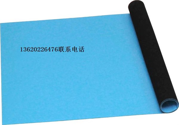 灰色/蓝色防静电台垫 实验室铺设2mm、3MM防静电台垫 专业检测机构