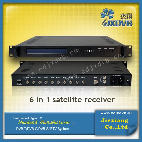 成都6合1 TS流接收机 杰翔科技数字前端设备