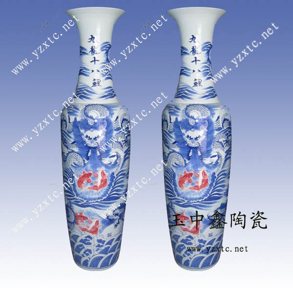 陶瓷大花瓶 景德镇陶瓷花瓶 青花花瓶