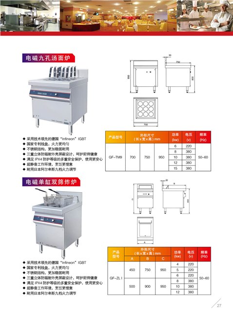 东莞市荣创厨房设备有限公司主要生产商用电磁炉,大