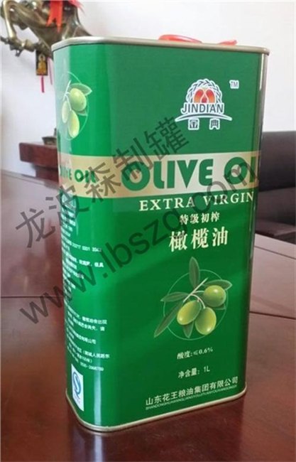 龙波森金属包装图上海1升食用油铁罐包装食用油铁罐