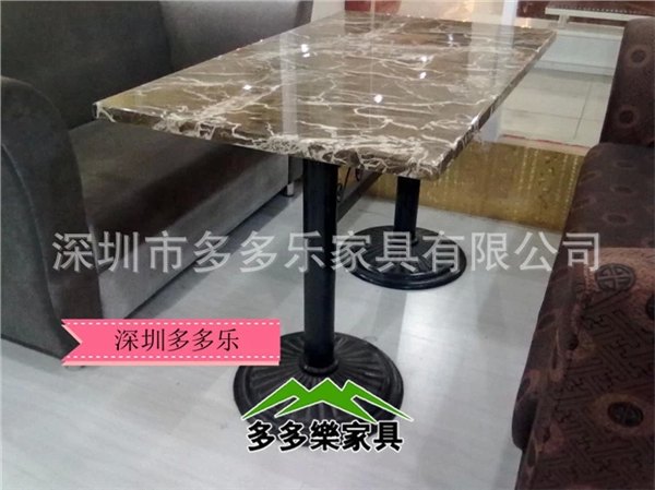 热卖餐桌 仿大理石快餐桌 白色火锅店餐桌子 厂家定做