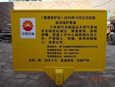 警示牌 燃气管道标志牌电力电缆标识牌