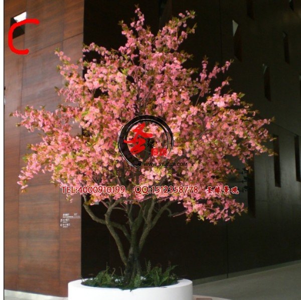 专业定做 仿真樱花树 景观装饰大树厂家直销