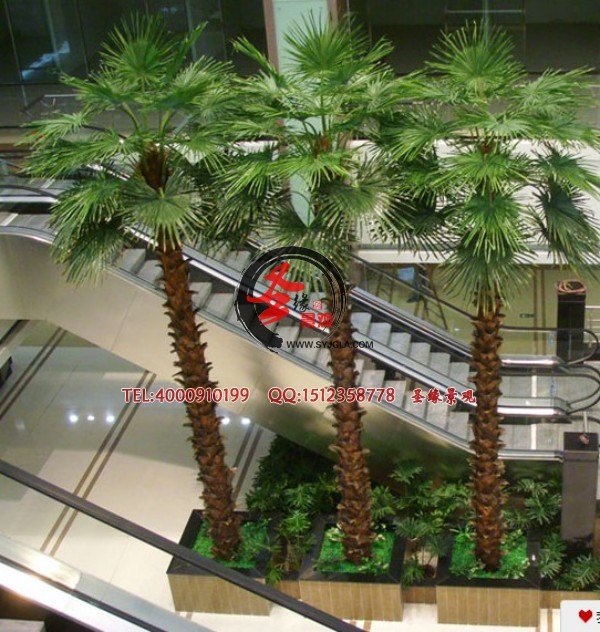 批发仿真棕榈树仿真棕榈树枝 景观植物仿真棕榈树可以加工