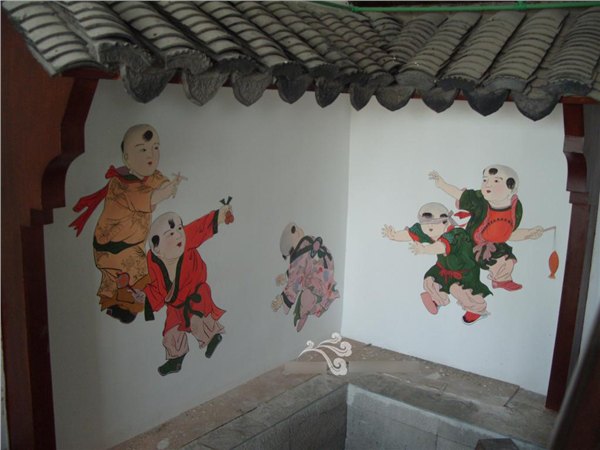 饭店墙体彩绘