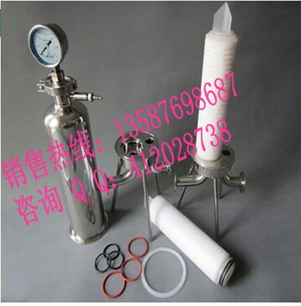 卫生级微孔膜过滤器，微孔折叠滤芯过滤器，微孔膜筒式过滤器