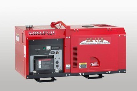 原装日本泽藤柴油车载静音SH11D单相8KW发电机
