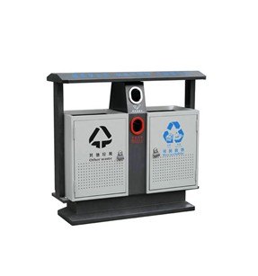 供应镀锌板分类果皮箱
