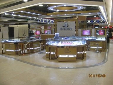 福州商场珠宝首饰展柜制作   珠宝股上市展柜制作