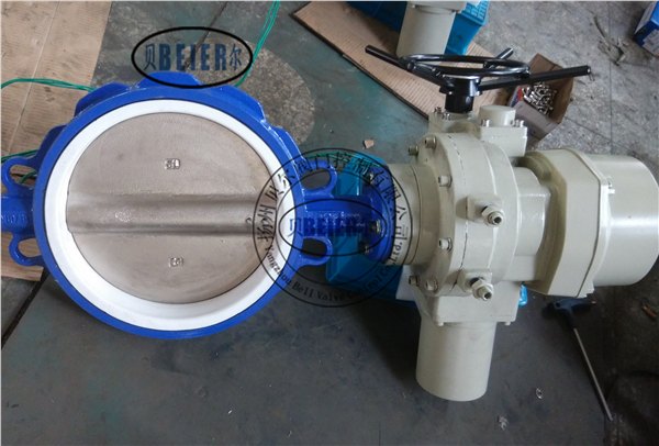 对夹式蝶阀D973H-16C－500电动整体型