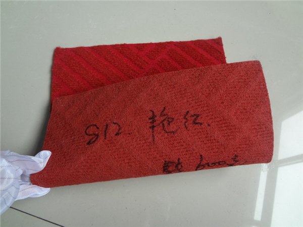 山东厂家供应涤纶拉绒双色提花防滑防潮防噪音书房地毯卧室地毯艳红色812