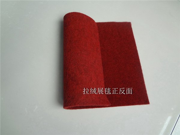 山东厂家供应深红色拉绒地毯防静电防噪音防滑300-700克
