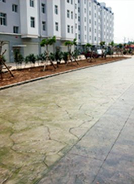 新民压花地坪施工模具材料价格