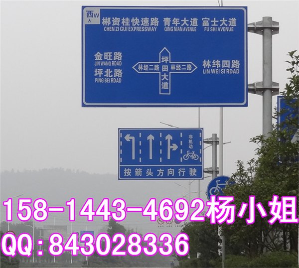 广西单悬臂式交通标志杆