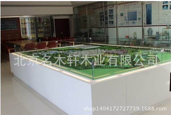 纯白亚光钢琴烤漆 楼盘展柜 建筑模型底座 选材定制 举报