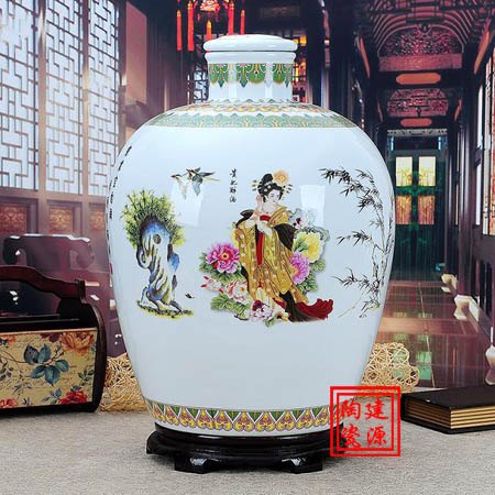 景德镇酒坛陶瓷厂家 十斤陶瓷酒坛 批发陶瓷酒坛