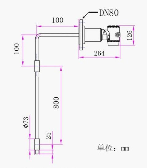 MD3051F弯管式在线密度计