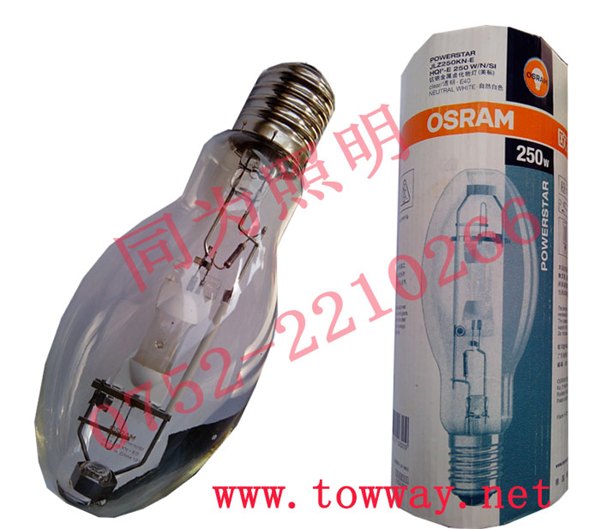 欧司朗 HQI-E 250W/N/SI E40 透明 钪钠金卤灯