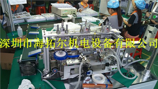 自动化生产线聚合物电池全自动贴胶机