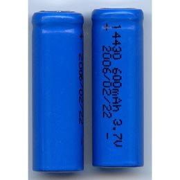 供应国产ICR14430圆柱锂离子3.7V电池
