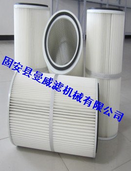 曼威滤*聚酯纤维覆膜除尘滤芯，除尘滤筒,厂家供应