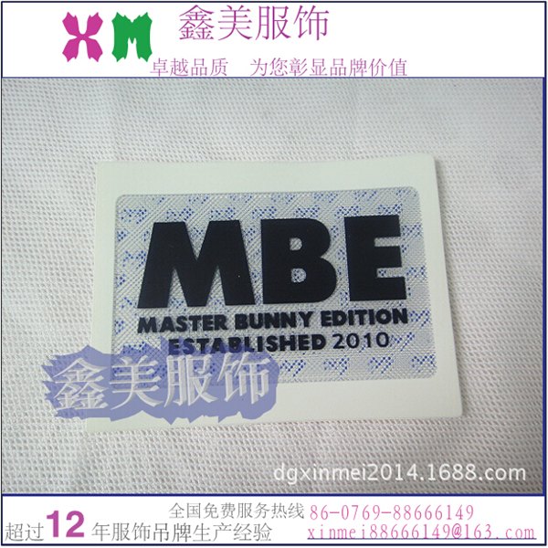 拉萨箱包 东莞厂家袋标转烫/鑫美商标供 绿色环保