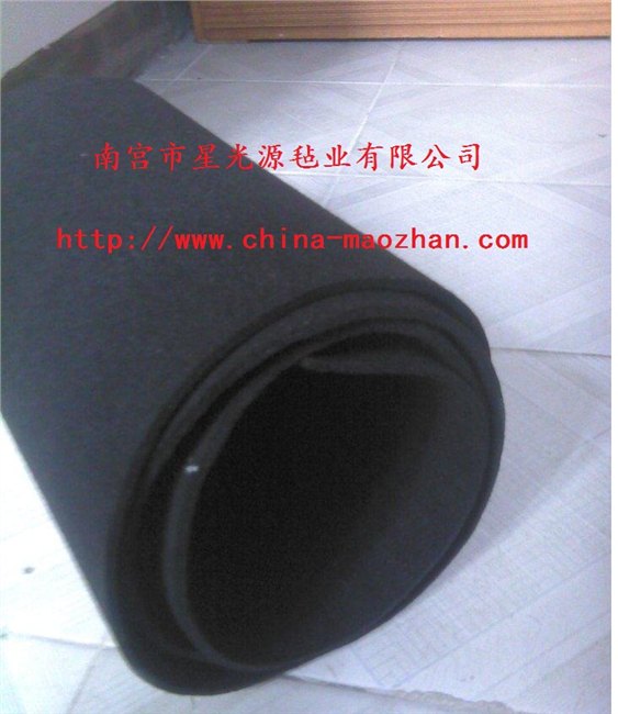 玻璃切割台毛毡,黑色毛毡