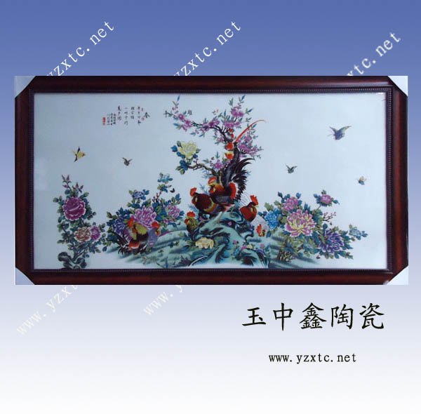 手绘瓷板画 景德镇瓷板画珍品