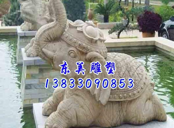 曲阳东美石雕喷水大象厂家