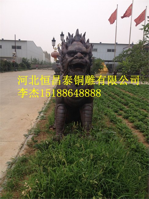 恒昌泰铜麒麟雕塑厂家HCT01