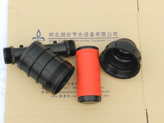 河北石家庄大棚种植滴灌带叠片过滤器系统指导安装