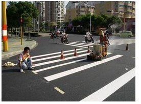 河南道路划线 热熔标线价格 马路划线漆,河南道路划线