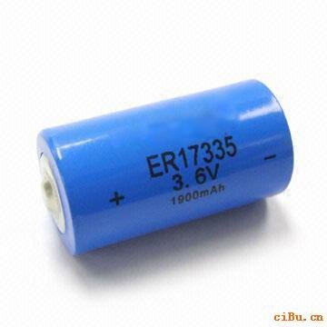 供应ER17335（3.6V）圆柱锂亚电池仪器设备用电池