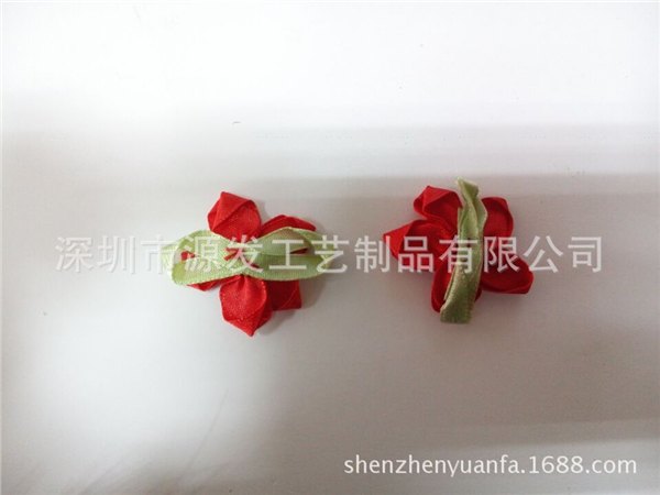 深圳上等红色装饰布花