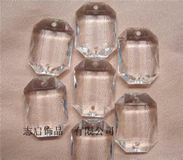 塑胶饰品厂家八角无底亚克力钻