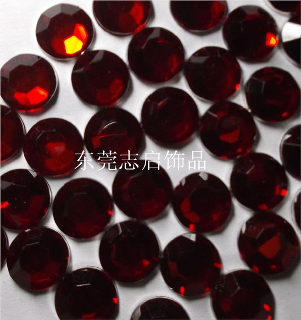 塑胶饰品厂家半面切面8mm钻