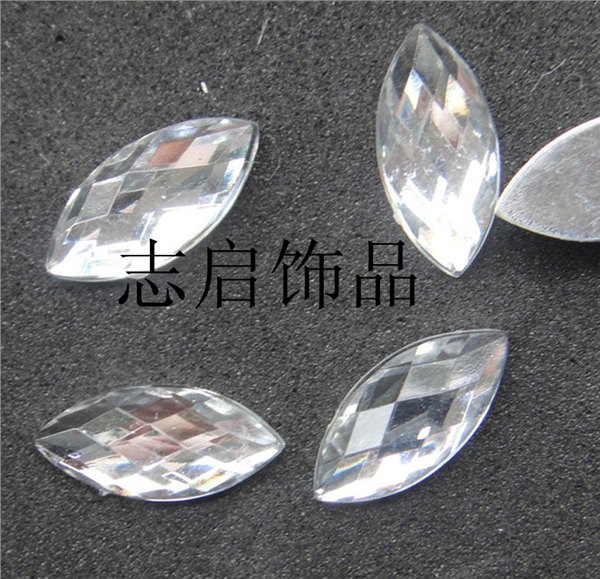 塑胶饰品厂家地球面马眼无孔亚克力钻