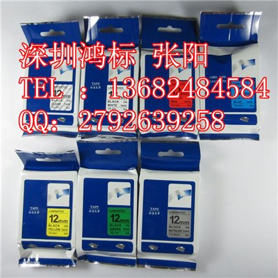 厂家直销P-TOUCH标签带替用国产色带TZ4-731