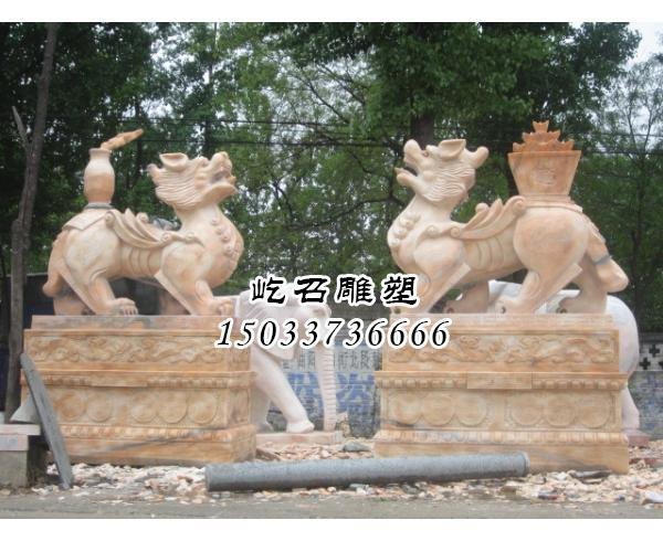 石貔貅价格-动物石雕刻价格-广场雕塑批发-曲阳屹召雕塑