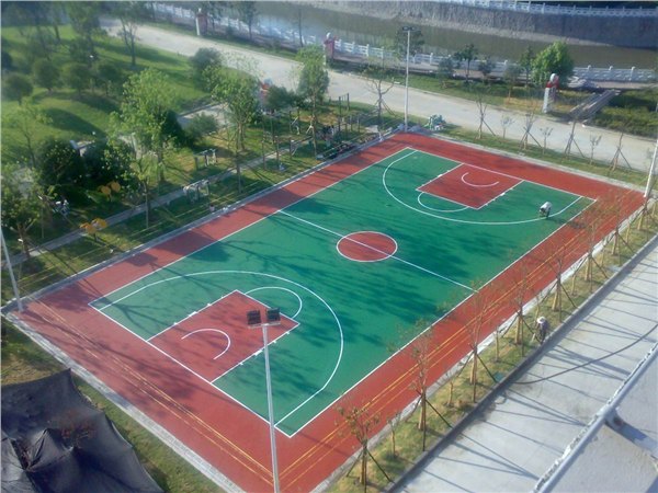 湖州塑胶跑道上海塑胶篮球场围网划线厂家施工