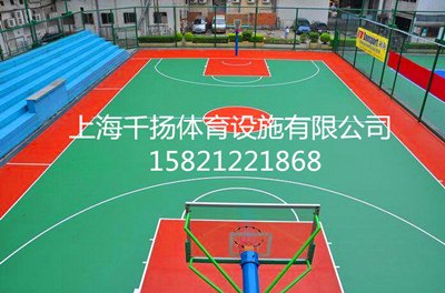 湖州塑胶篮球场生产铺设