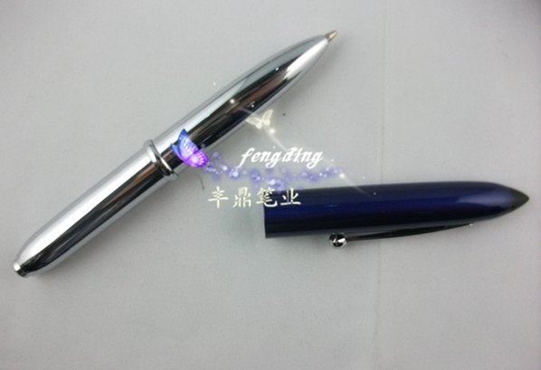 厂家供应：旋转LED手写笔，圆珠笔，带笔帽手写笔欢迎定做