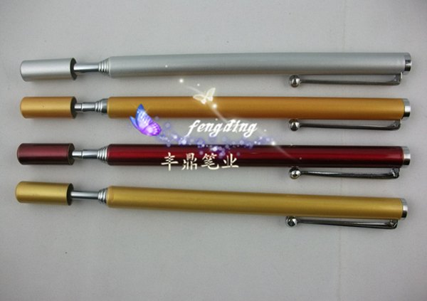 厂家直销：伸缩型教鞭笔，金属笔，外挂式手写笔丰鼎厂家供货