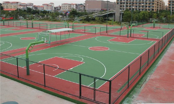 篮球场地面建设  室外篮球场材料