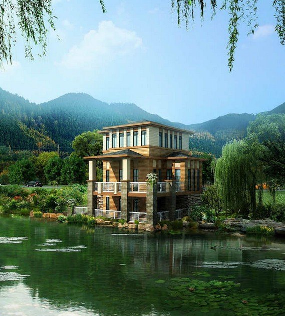 木结构建筑工程|专业的木结构别墅建造推荐